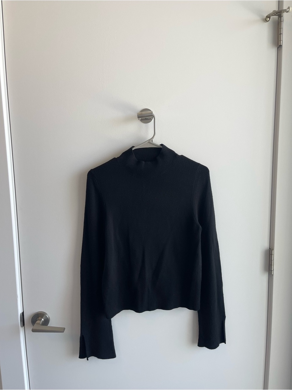 French Connection Black Mock Neck Women's Sweater